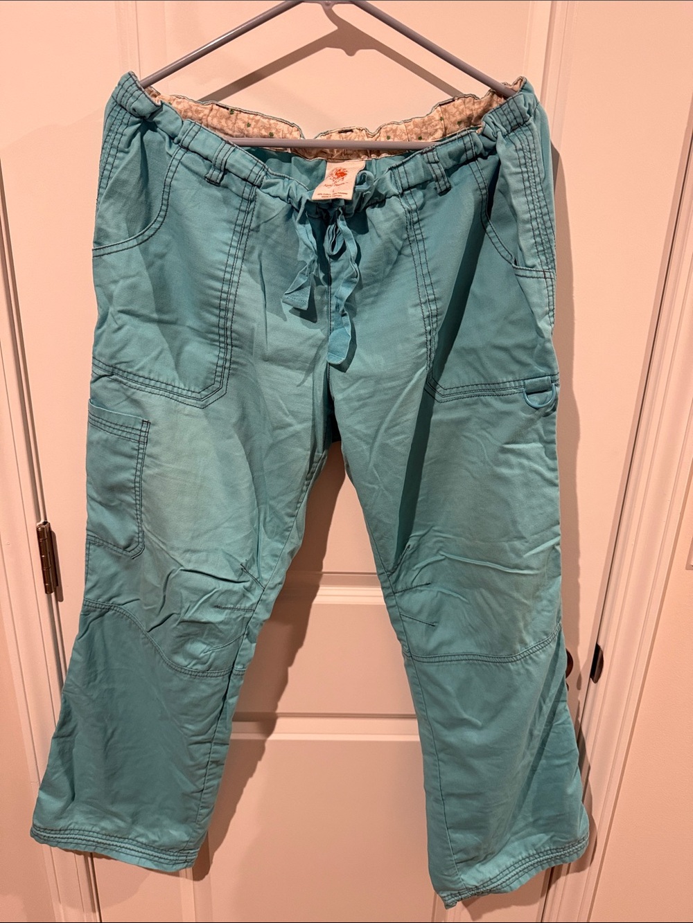 Koi- Light Turquoise Women’s Nurse Scrub pants.